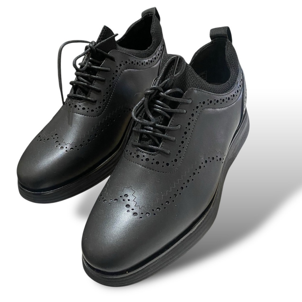 Bruno Marc Maxflex Wingtip Brogue Oxford Casual Shoes Mens 8.5 Business Casual